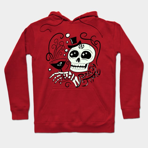 Party Skull Hoodie by LeMae Macabre